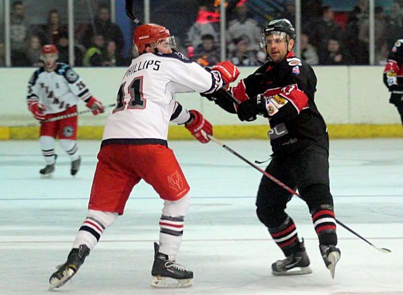 Billy Phillips on the ice earlier this season Picture: Dave Trevallion