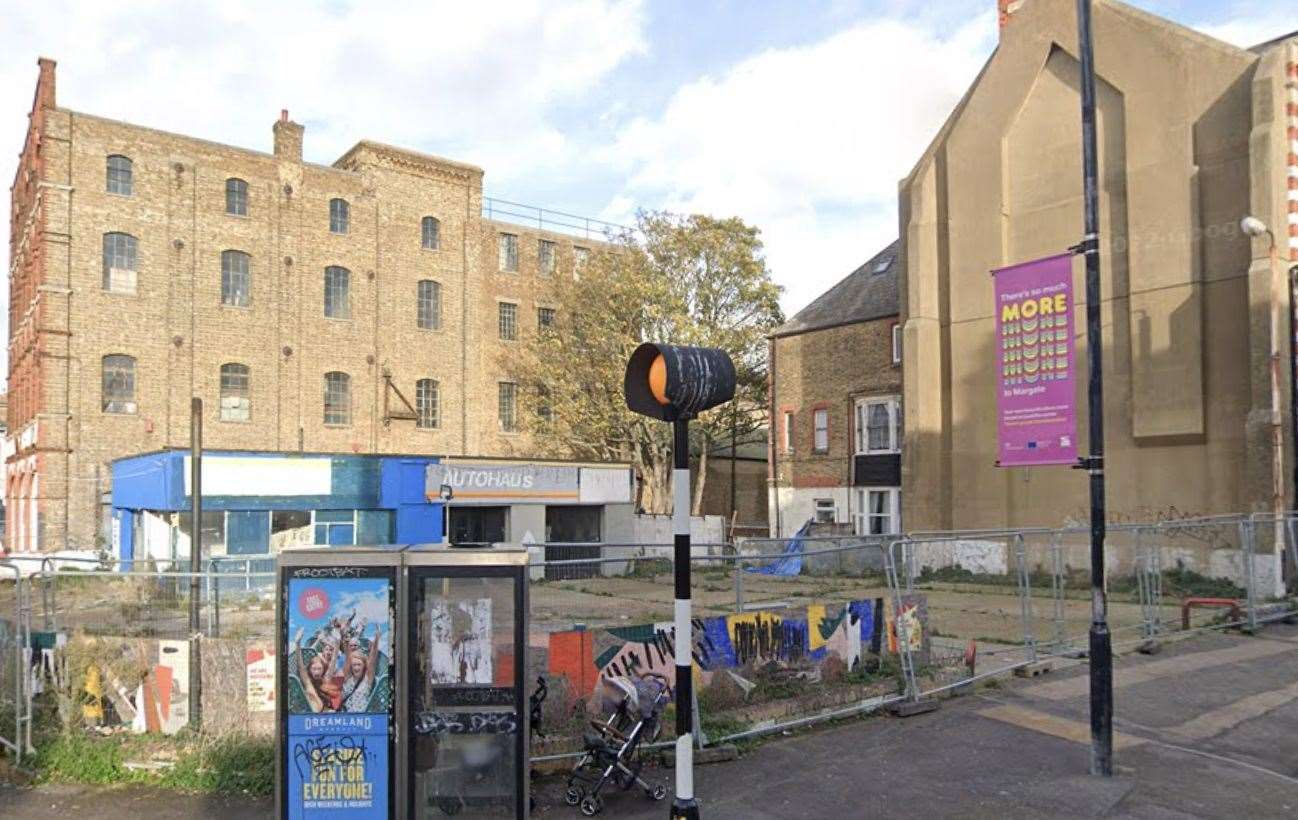 The land in Northdown Road, Cliftonville has been subject to fly-tipping. Picture: Google