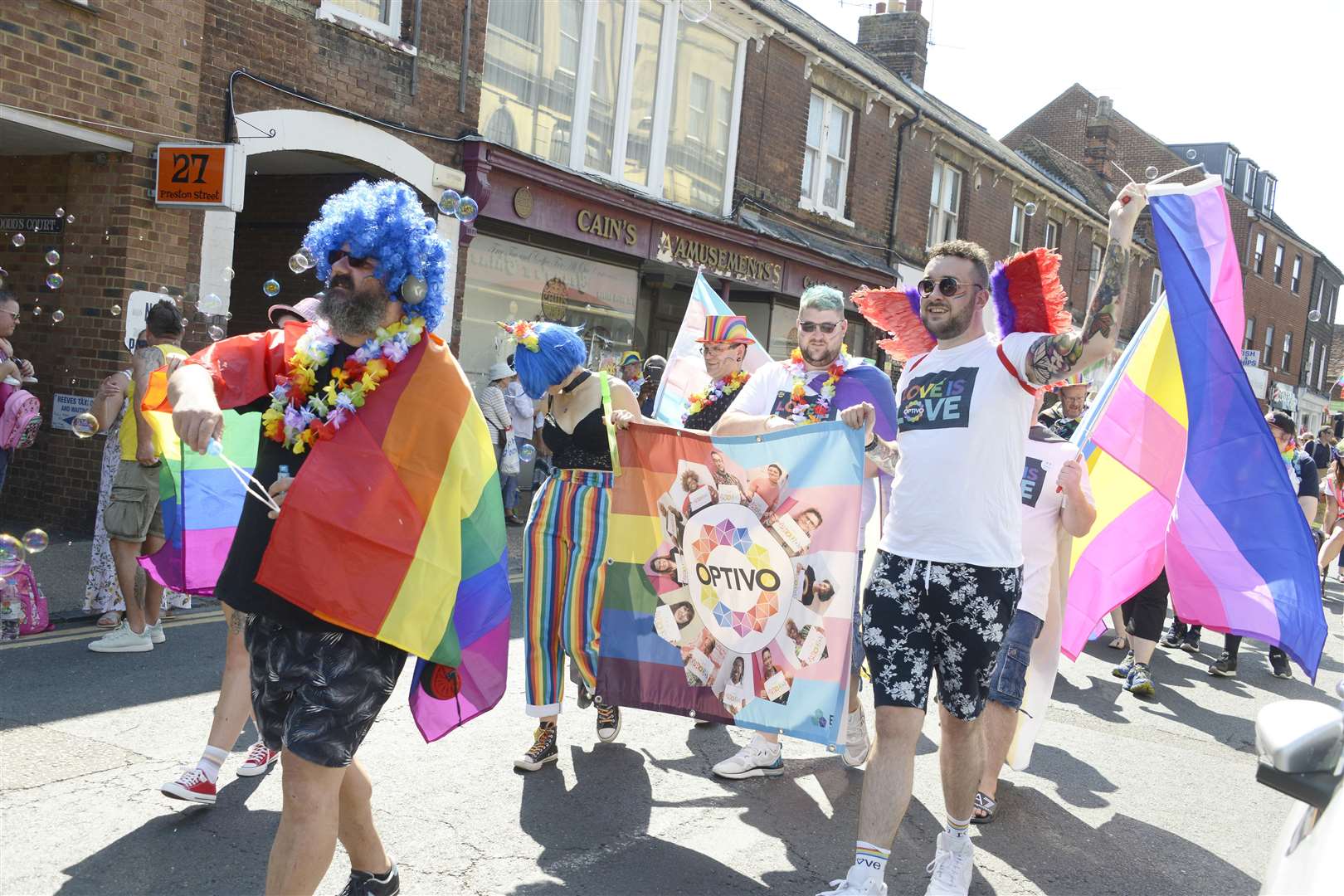 Hundreds of people took part in the Swale parade