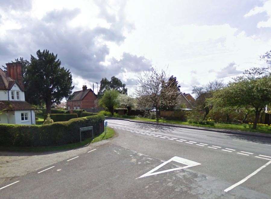 Frittenden Road's junction with High Street, Staplehurst