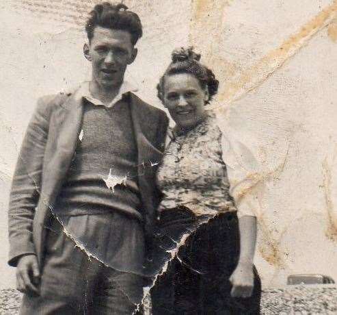 Lena and husband Fred at Allhallows, before they had ever set eyes on their woodland plot. Submitted (18668631)