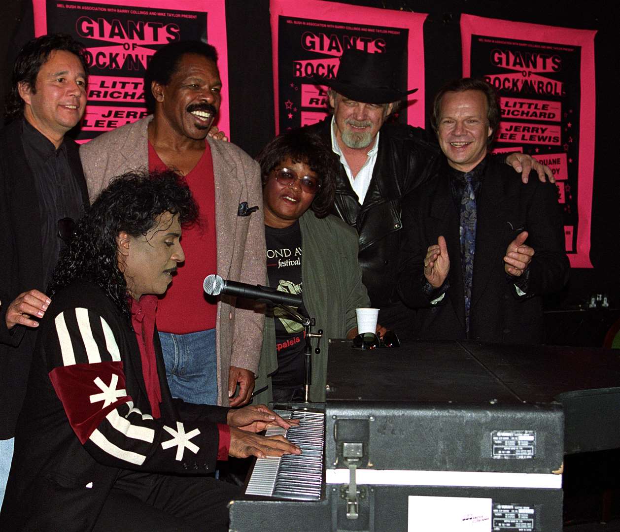 Little Richard performs on the Giants of Rock and Roll’ UK Tour (Neill Munns/PA)