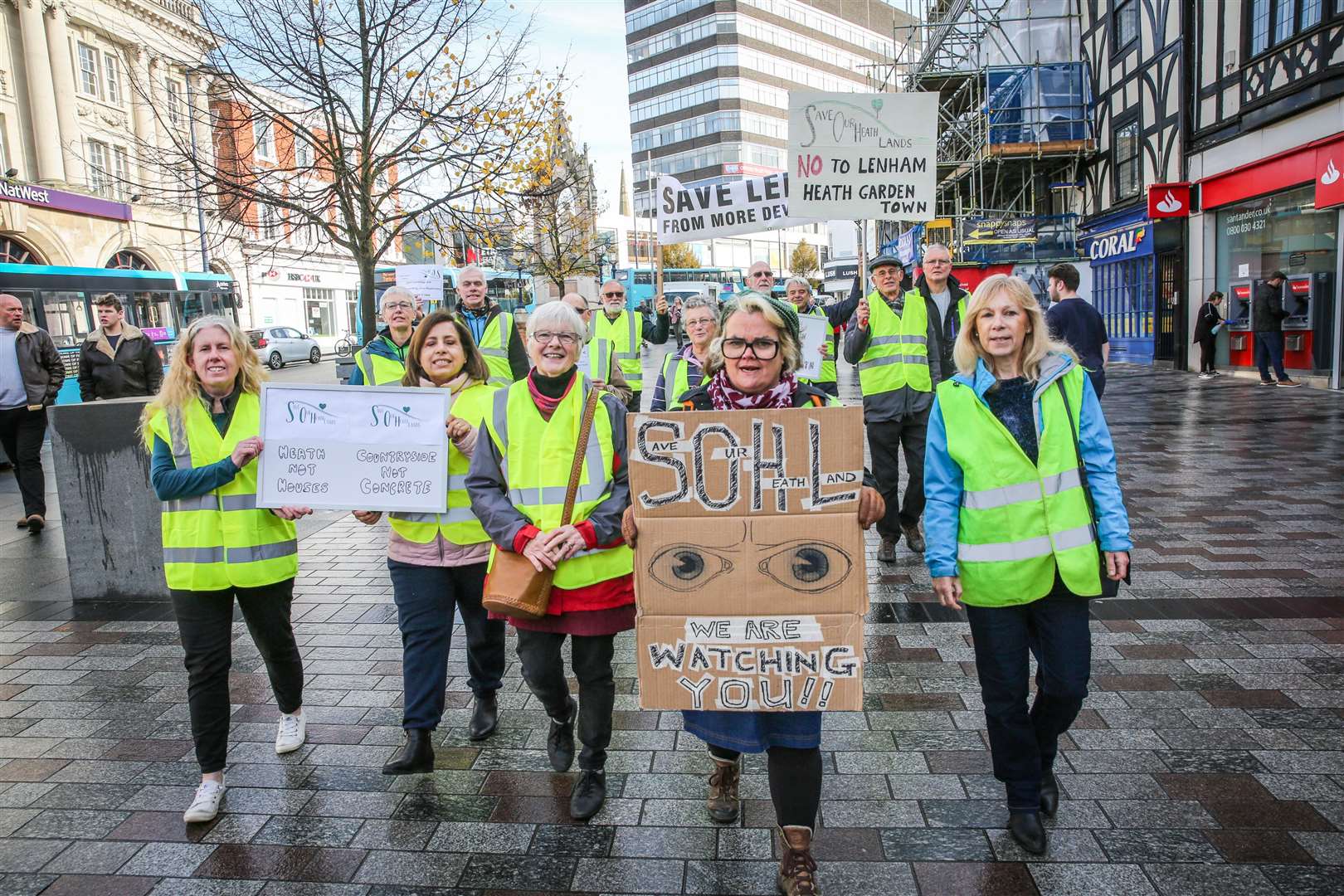 Protest march against MBC's 'Call for Sites' scheme which is to include proposals for 5000 homes in Lenham. Picture: Matthew Walker. (20809769)