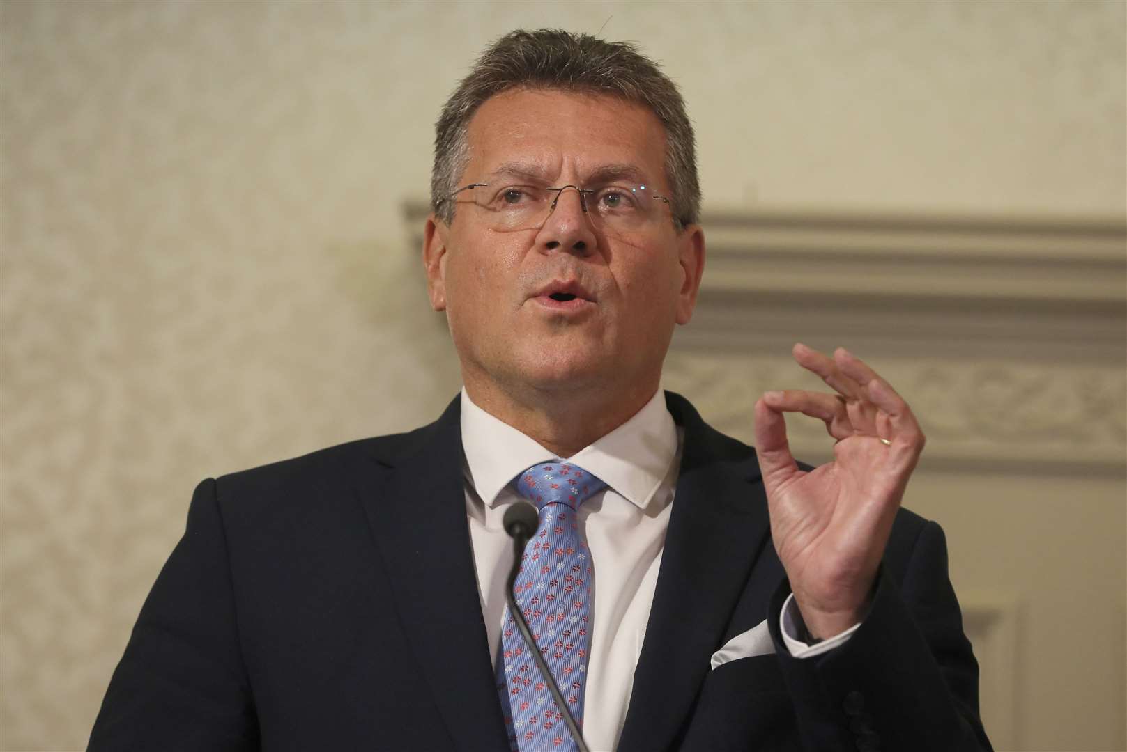 European Commission Vice President Maros Sefcovic during a visit to Belfast in September (Brian Lawless/PA)