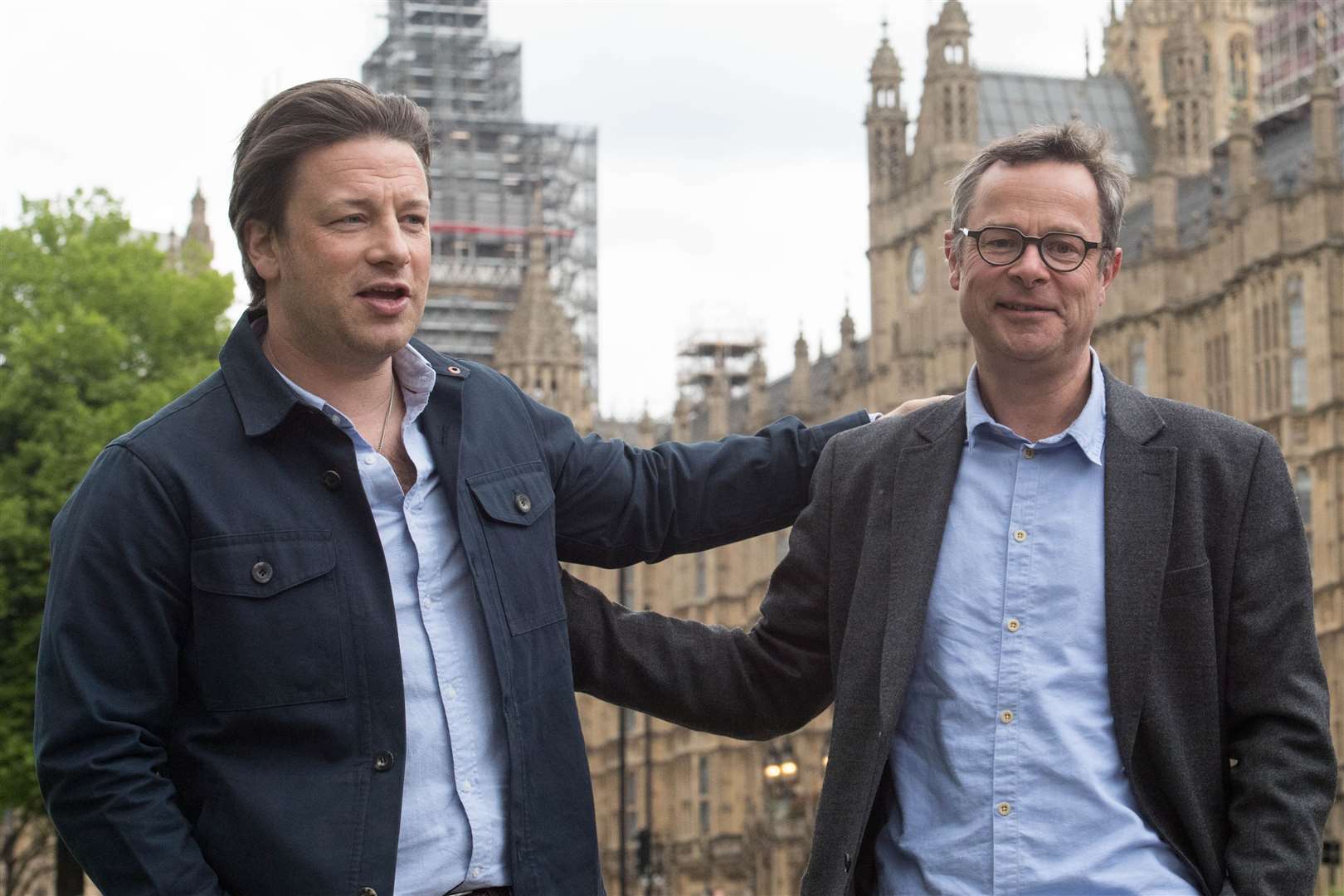 Jamie Oliver and Hugh Fearnley-Whittingstall have targeted MPs before about the issue of child obesity (Stefan Rousseau/PA)