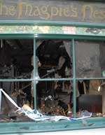 Eight people had to be rescued from the fire at The Magpie's Nest in Canterbury in November. Picture: BARRY DUFFIELD