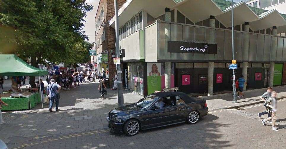 Vijay Kumar-Ram targeted two people sitting on a bench near the Superdrug store in Canterbury