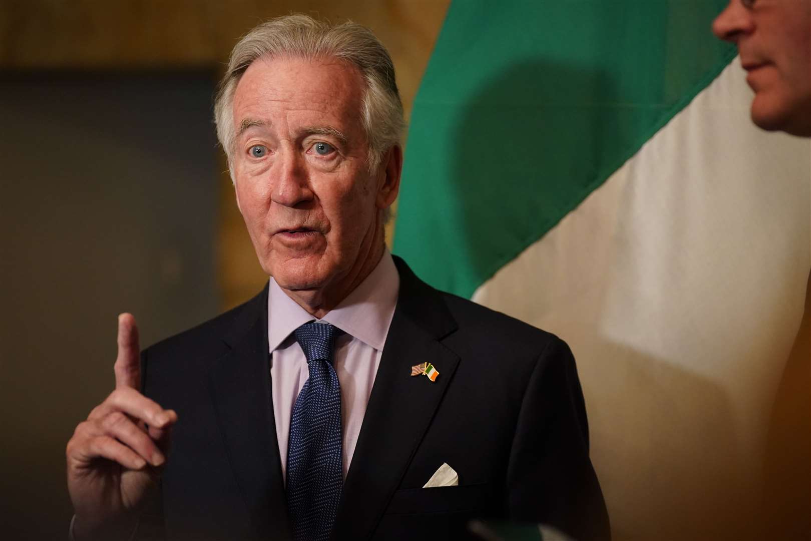 Senior US Democrat Richard Neal speaking to the media earlier this week in Dublin (Niall Carson/PA)