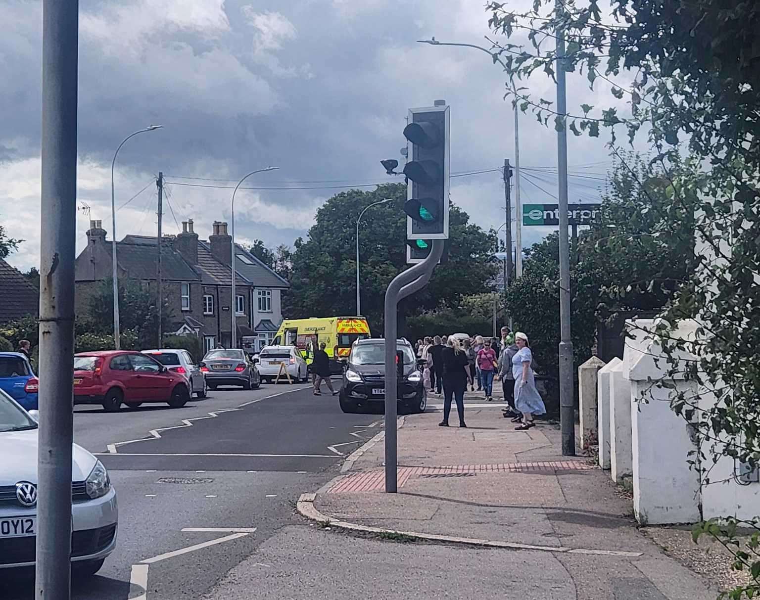 the A256 Westwood Road, Broadstairs is closed in both directions