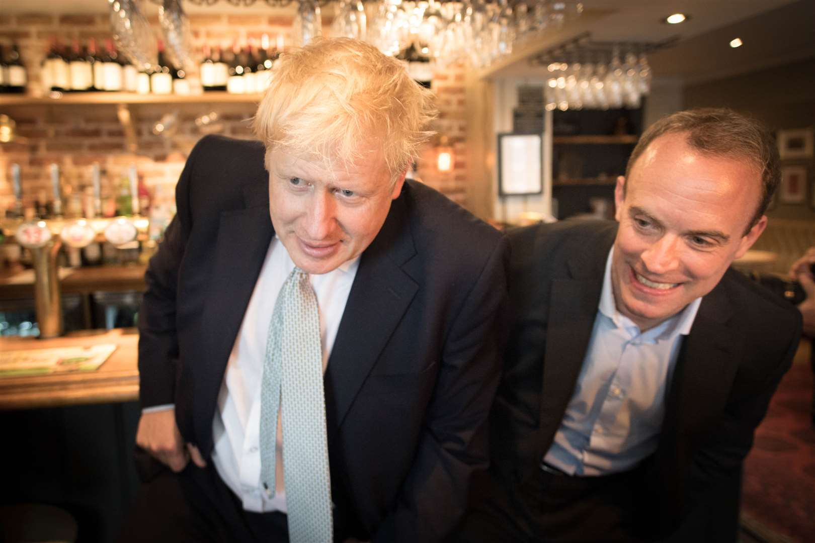 File picture of Boris Johnson and Dominic Raab (Stefan Rousseau/PA)