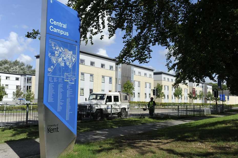 The University of Kent campus in Giles Lane