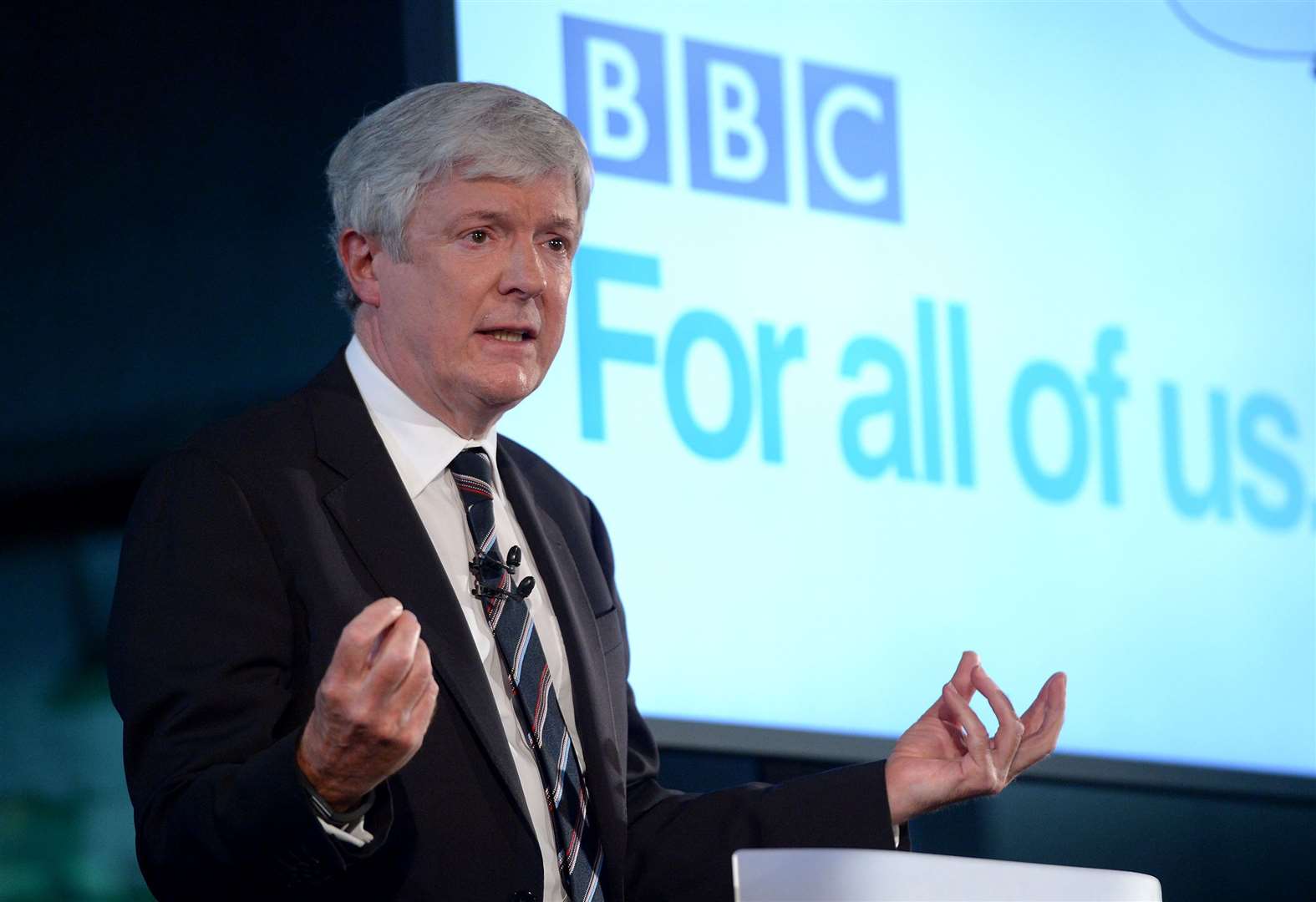 Lord Hall, as director-general, announces plans for the BBC’s future (Anthony Devlin/PA)