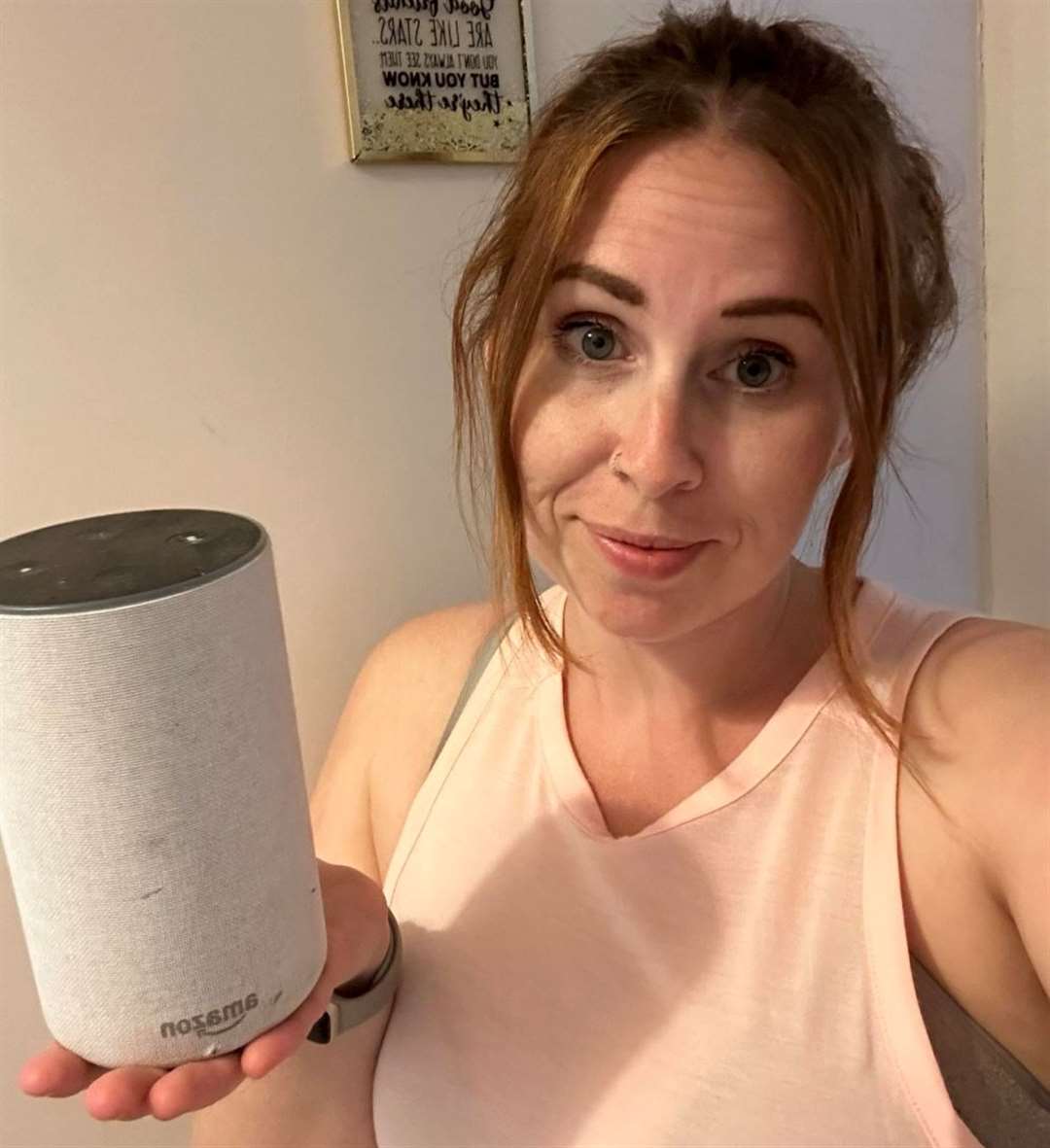 Emma Jane Nettleingham was staying at her mum’s house in Canterbury when her Alexa started playing music at full volume inside her Ramsgate flat. Picture: Emma Jane Nettleingham