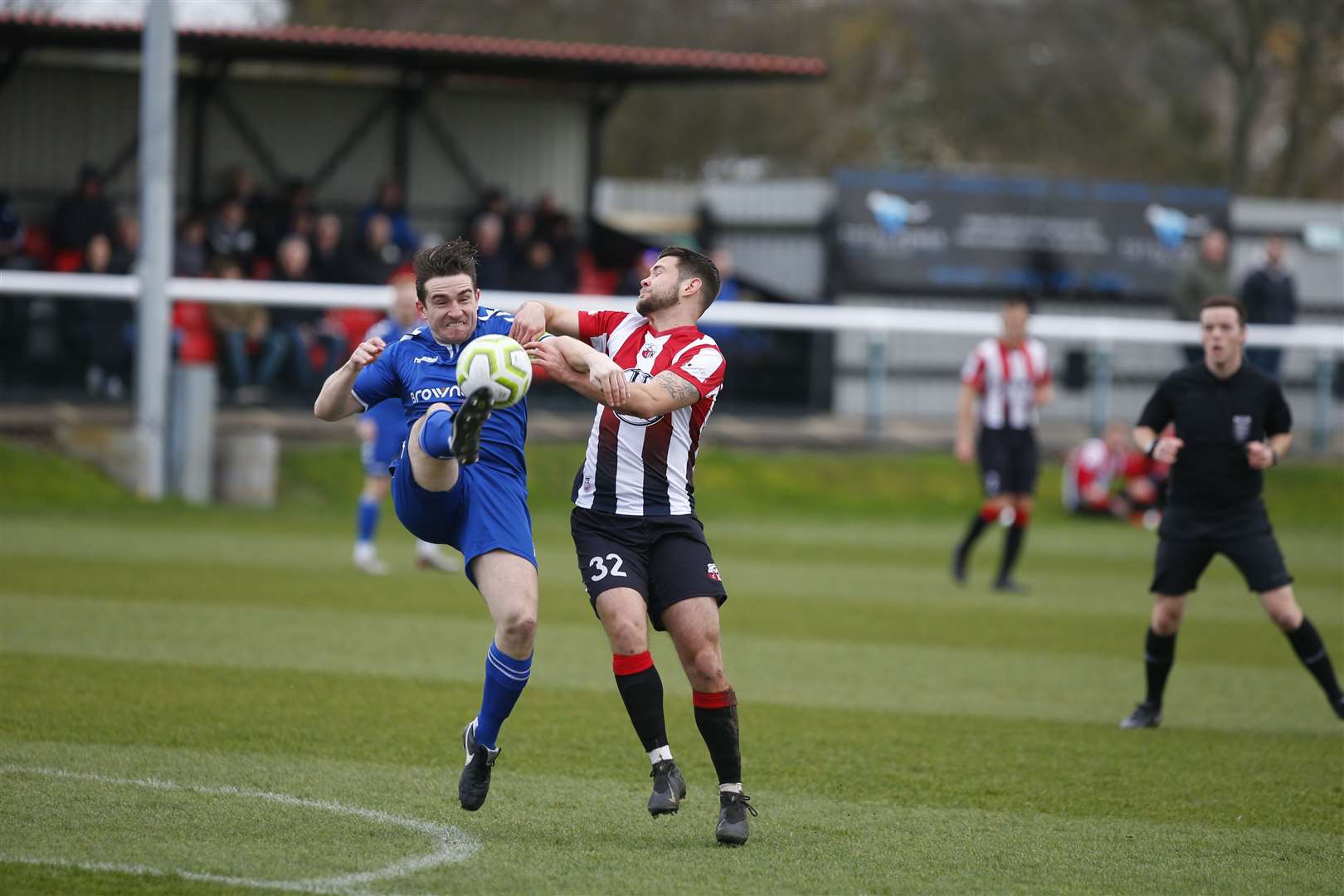 A top of the table clash between Sheppey United and Beckenham Town in the Southern Counties East Premier Division. Both will have to start again next season.