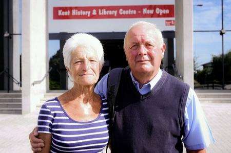 Gilian and Mick Berry at Kent History and Library Centre in James Whatman Way.