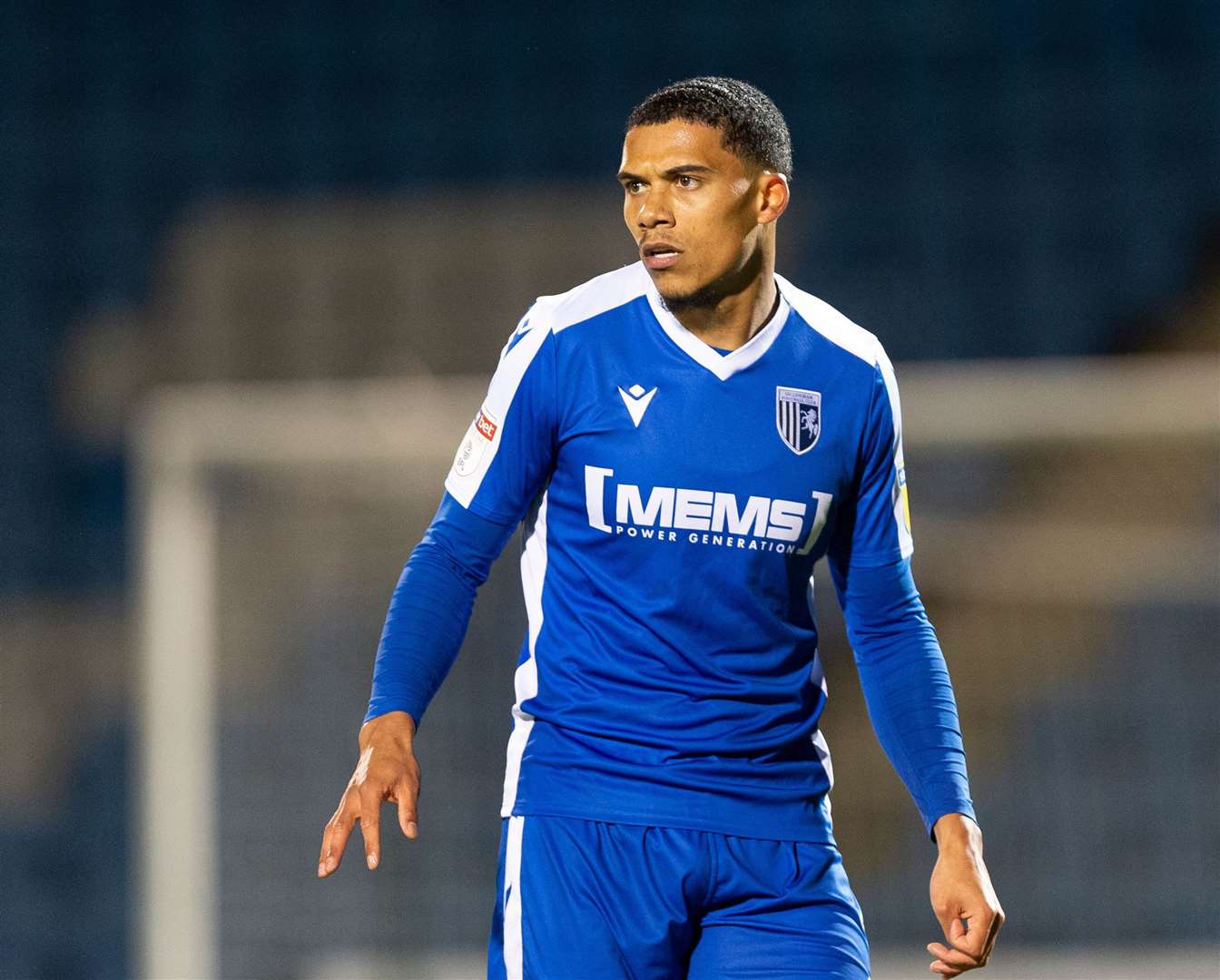 Bradley Garmston making a rare appearance for the Gills in the EFL Trophy this season