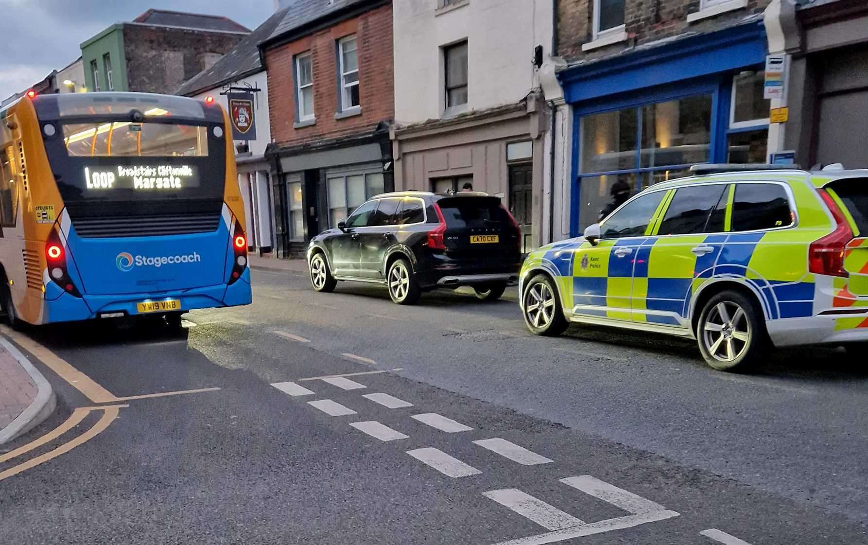 a 33-year-old man was arrested in connection to the incident on King Street in Ramsgate