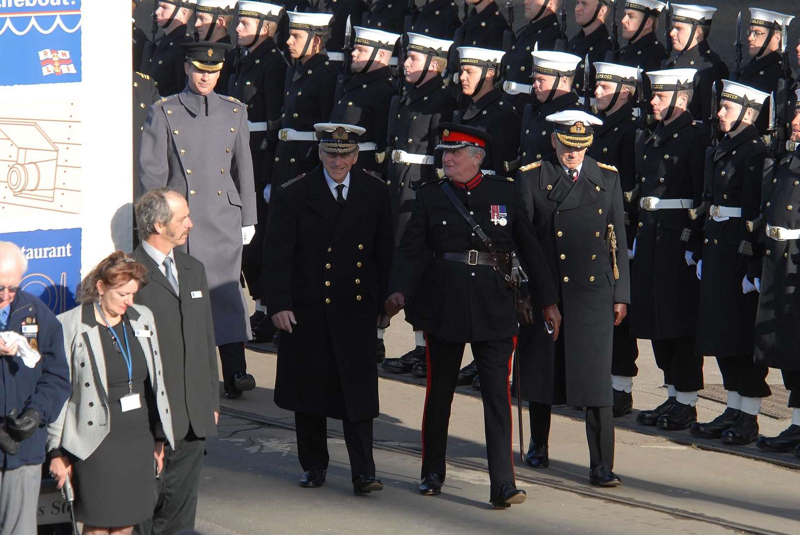 The Duke of Edinburgh during the 2007 Royal visit at the Historic Dockyard Chatham