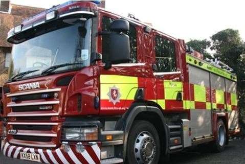 Two fire engines attended the incident. Stock Image