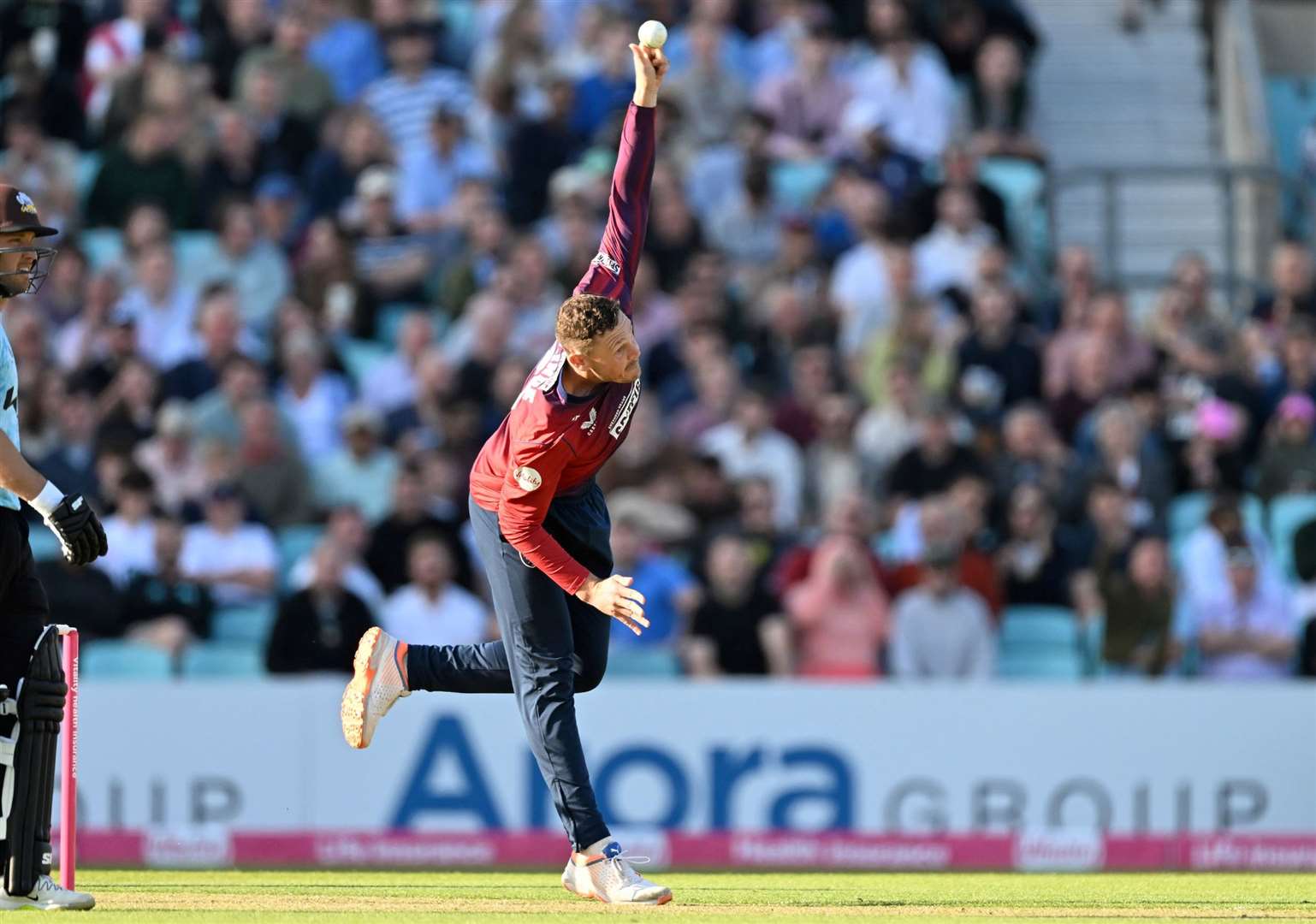 George Linde – took 2-49 in Sussex Sharks’ massive 228-7. Picture: Keith Gillard