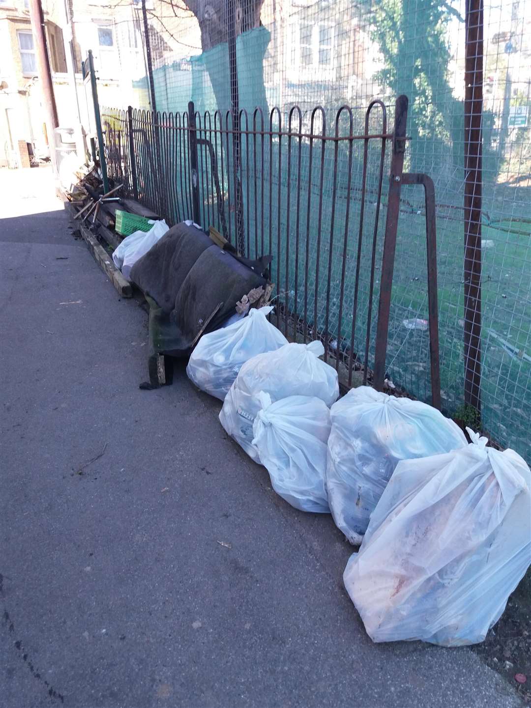 Rubbish collected at Barton Path, near Cherry Tree Avenue, Dover. Picture: Augusta Pearson, AFMID