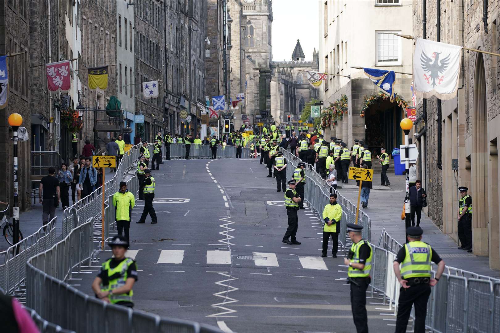 The death of the Queen sparked a major police operation centred around Edinburgh (Peter Byrne/PA)