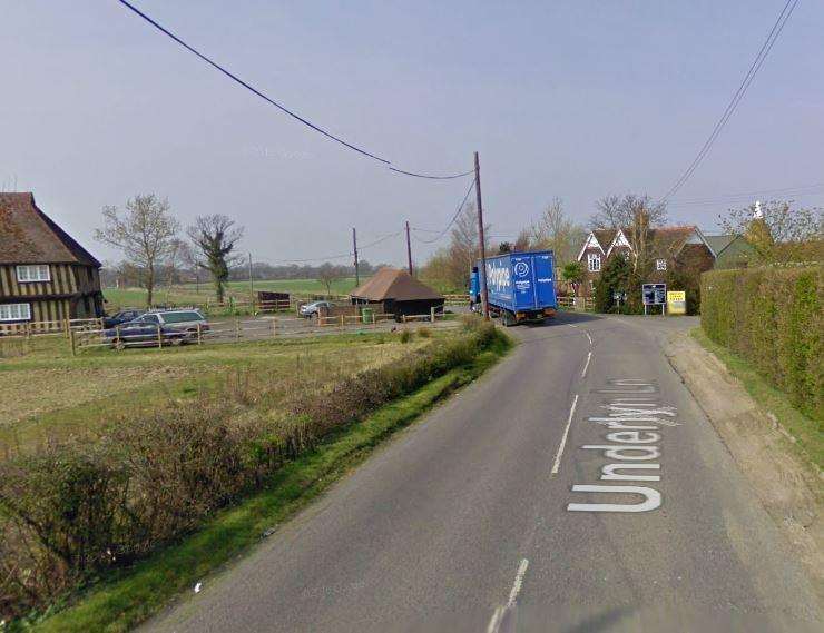 Another cyclist was pushed off his bike by a passenger in a white van in Underlyn Lane, Marden (6466888)