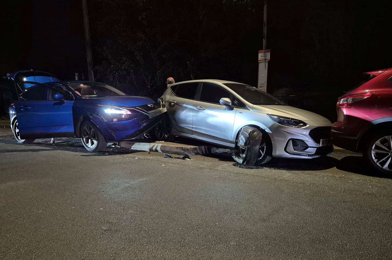 Calls for traffic calming on Chalkwell Road, Sittingbourne after three-car crash involving Nissan Qashqai