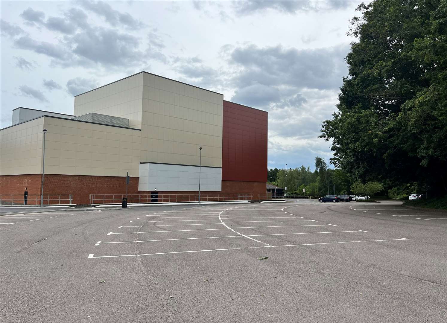 The car park is next to Ashford Cineworld