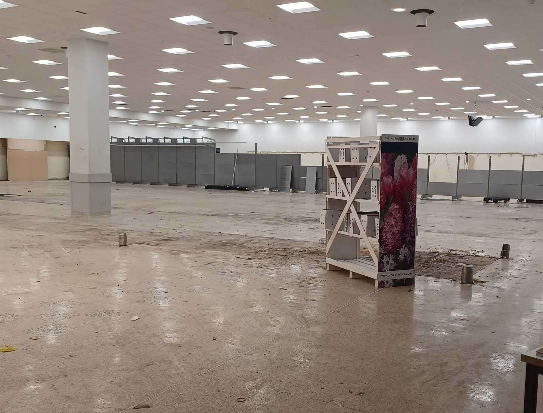 Inside the former Morrisons superstore in Faversham