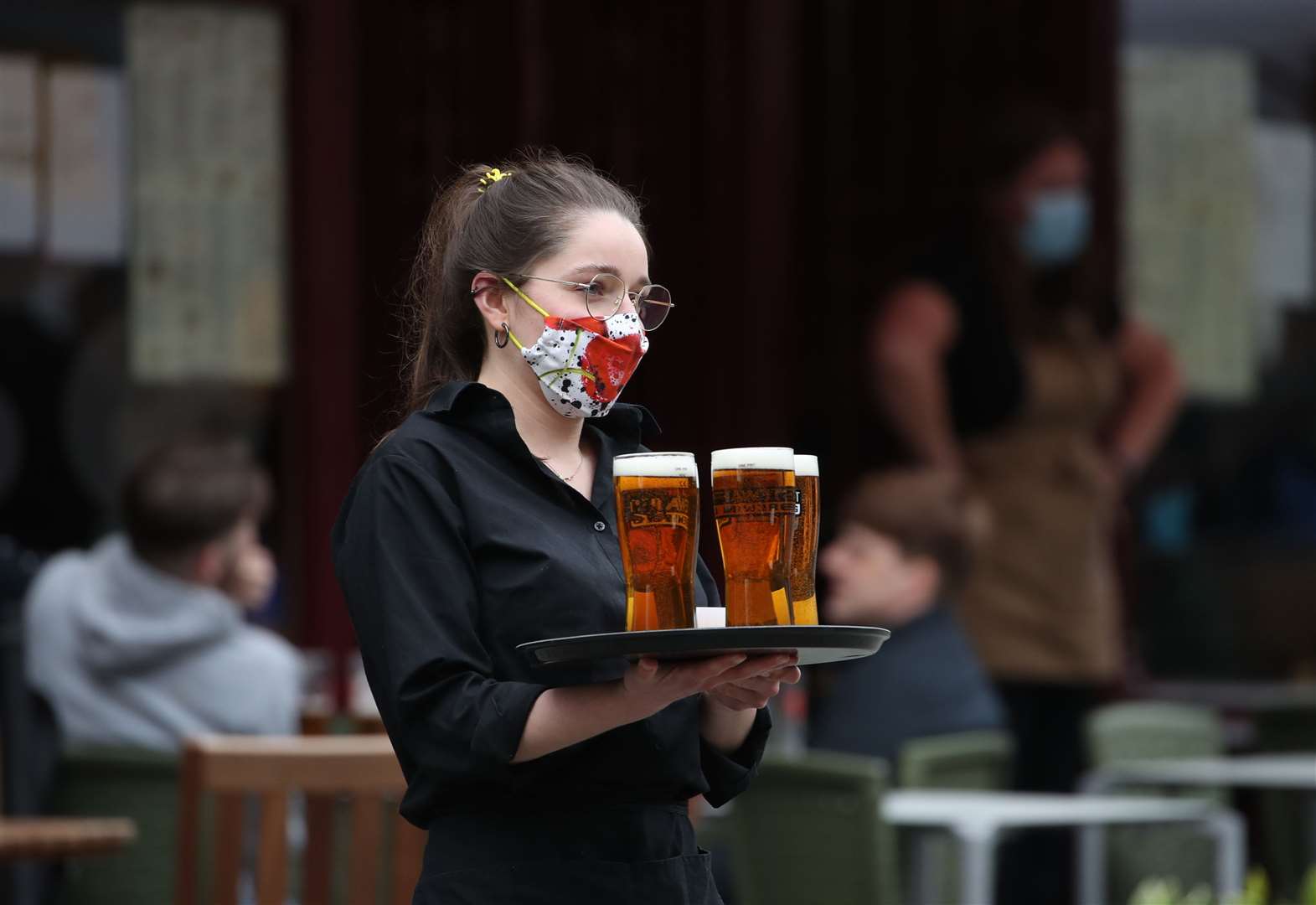 The wet weather could dampen plans to visit a pub garden on Monday (Andrew Milligan/PA)