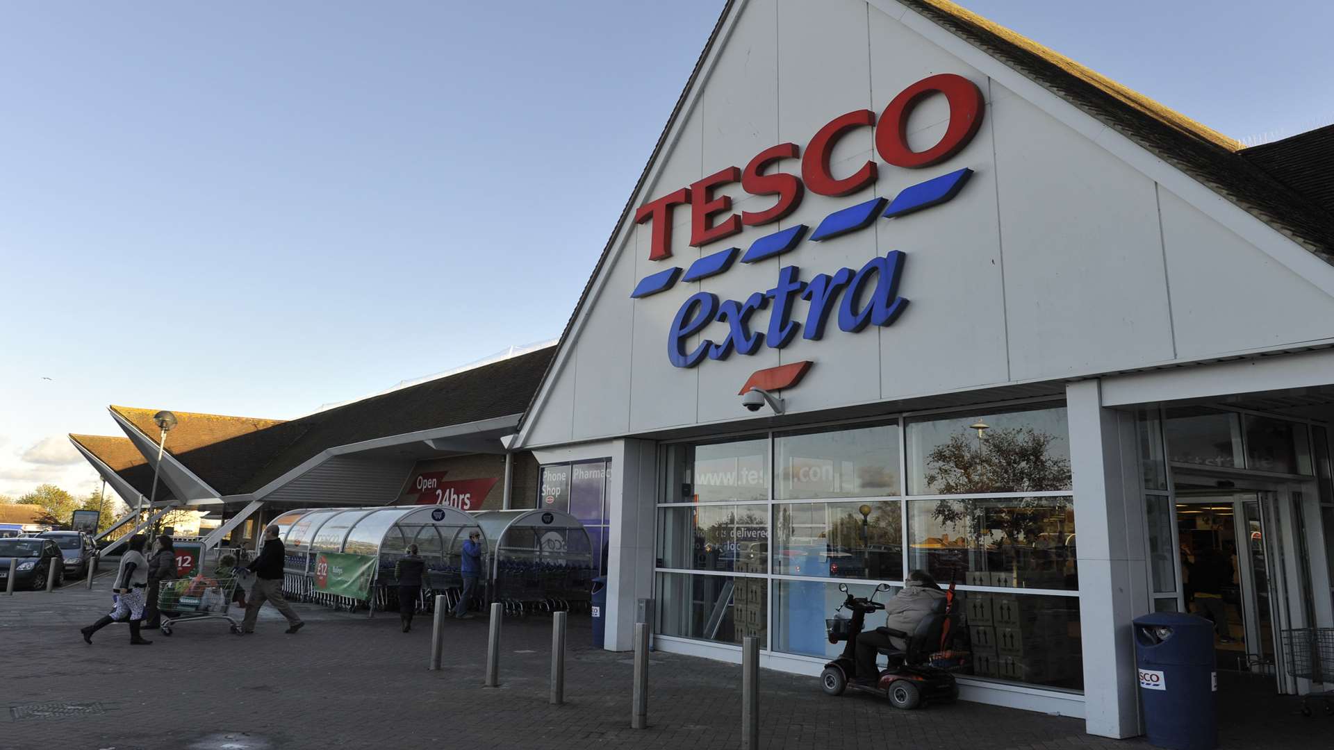 A Tesco Extra store in Whitstable