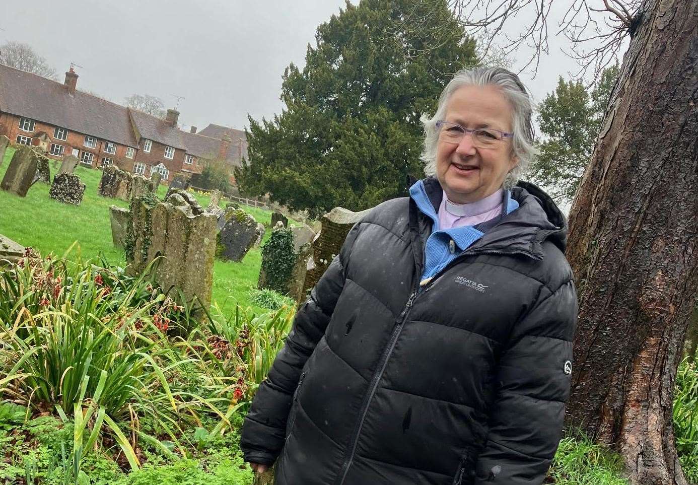 Rev Fiona Haskett in Headcorn. Picture: Simon Finlay