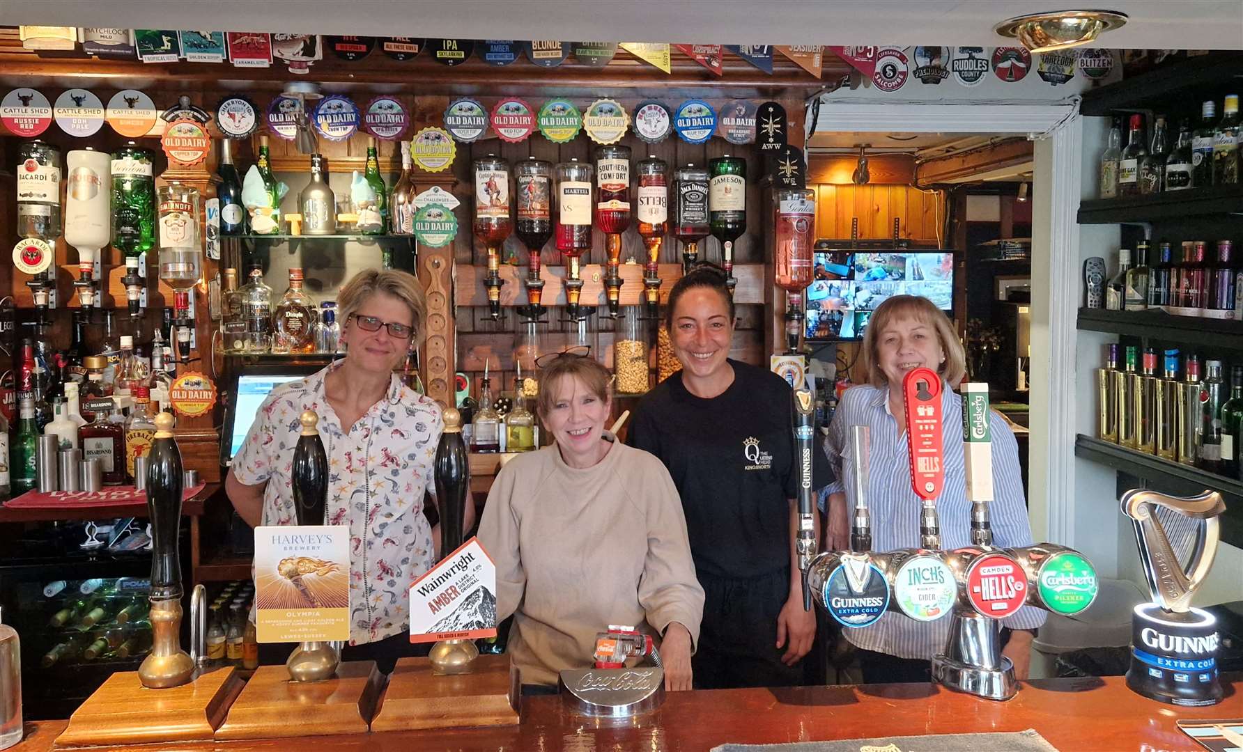 Volunteer Fiona, Wendy ,Chef Danielle and Volunteer Maureen