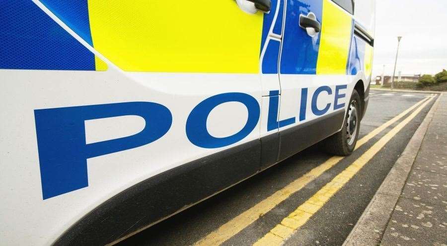 Officers stopped a car, from which a bag of drugs was then thrown. Stock image