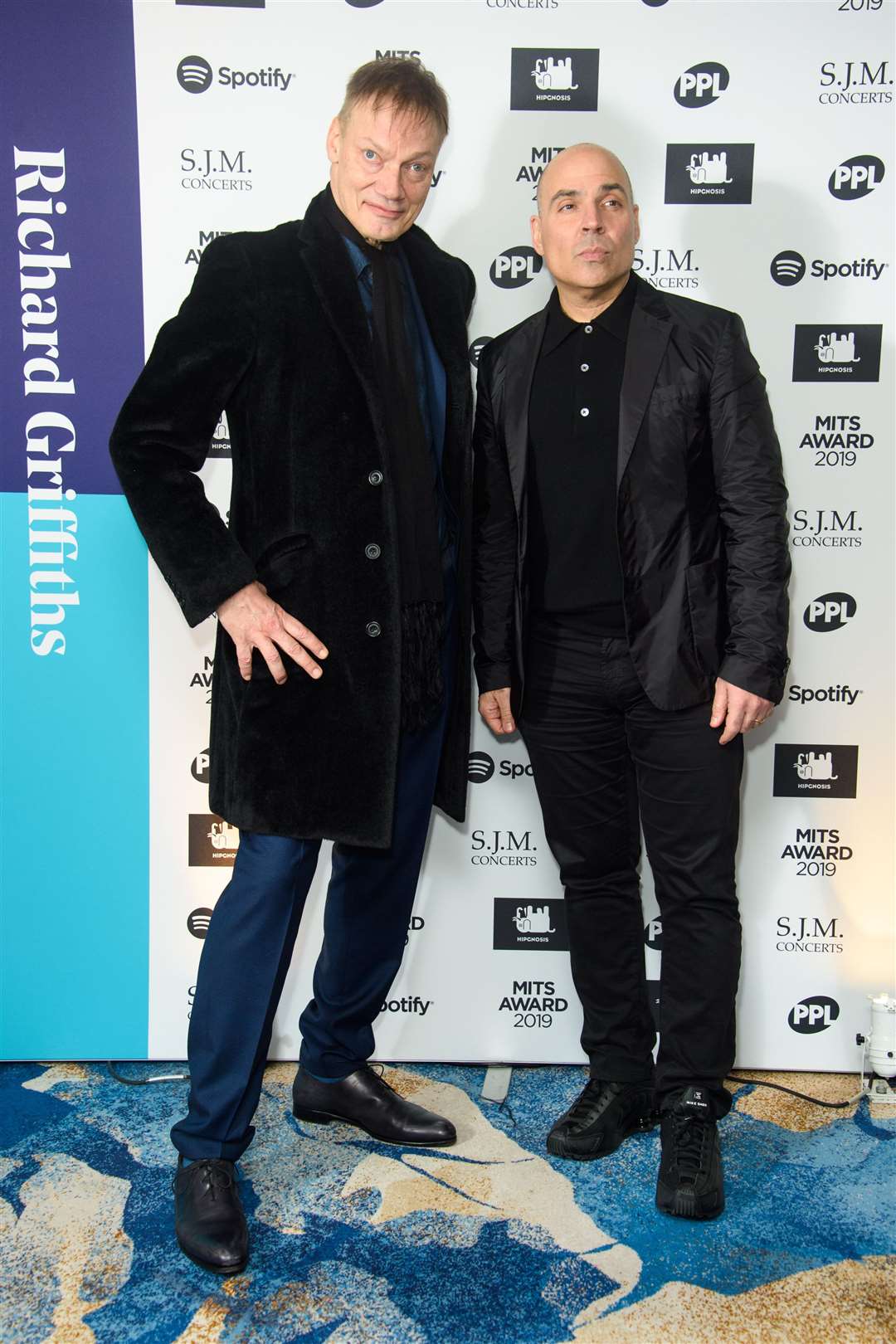 Merck Mercuriadis, right, with producer William Orbit (Matt Crossick/PA)