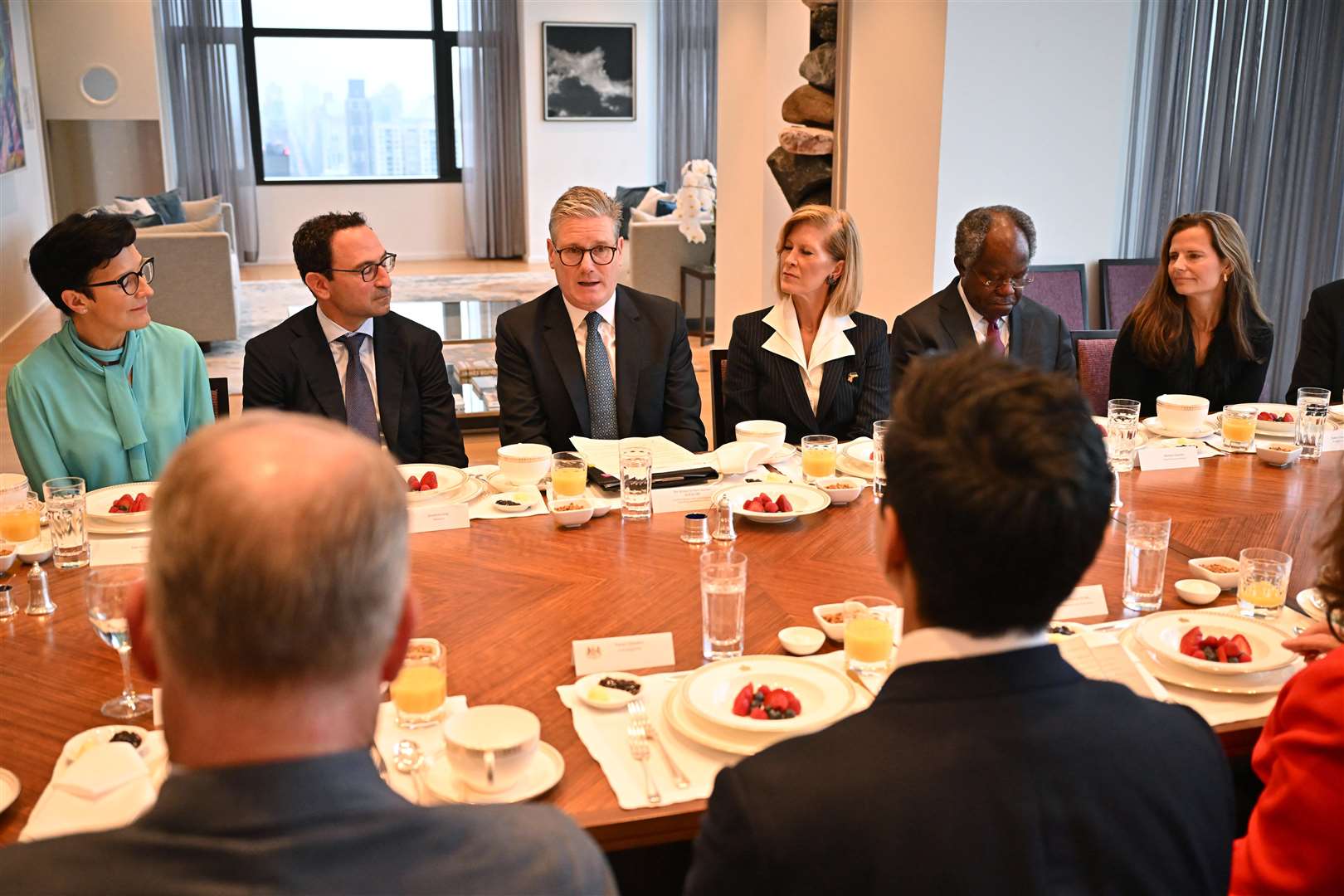 Prime Minister Sir Keir Starmer held a breakfast meeting with US investors while he was in New York (Leon Neal/PA)