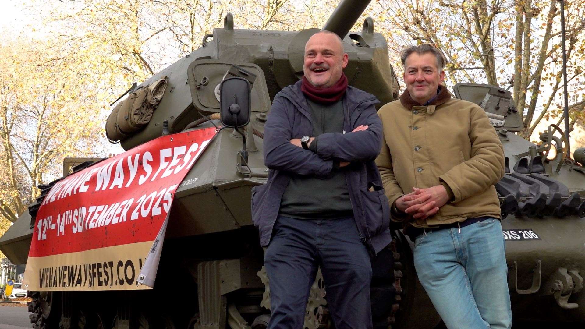 Comedian Al Murray and historian James Holland have teamed up to write Victory 45. Picture: Nick Warren/PA Wire