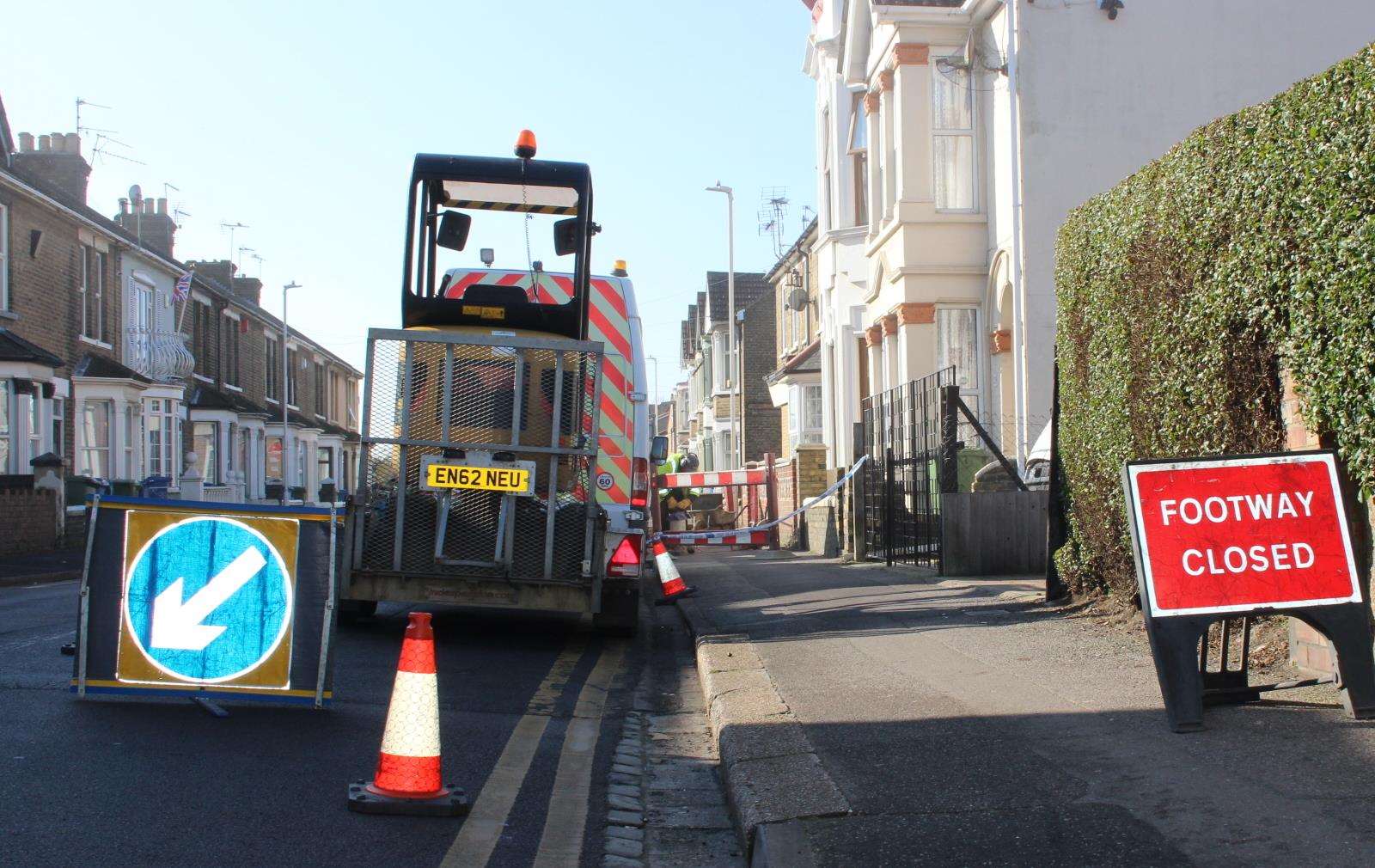 Electric supplies dug up after cannabis farm found in St George's Avenue, Sheerness (7407829)