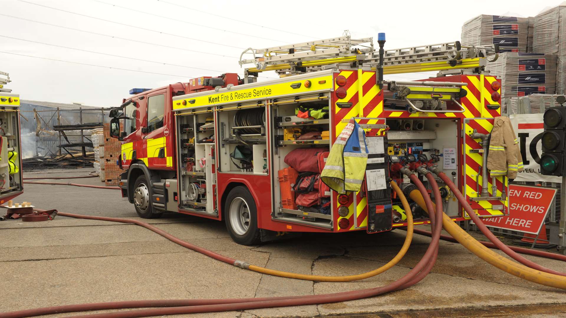 Firefighters were there for a number of hours. Stock image