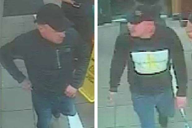 CCTV images have been issued of two men following an the unprovoked racial assault