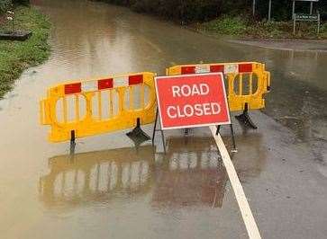 Flood warnings in Yalding are easing after this week's heavy rain. Picture: Kevin Clark