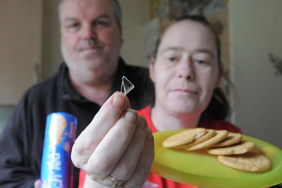 The piece of perspex found in a pack of Rich Tea biscuits