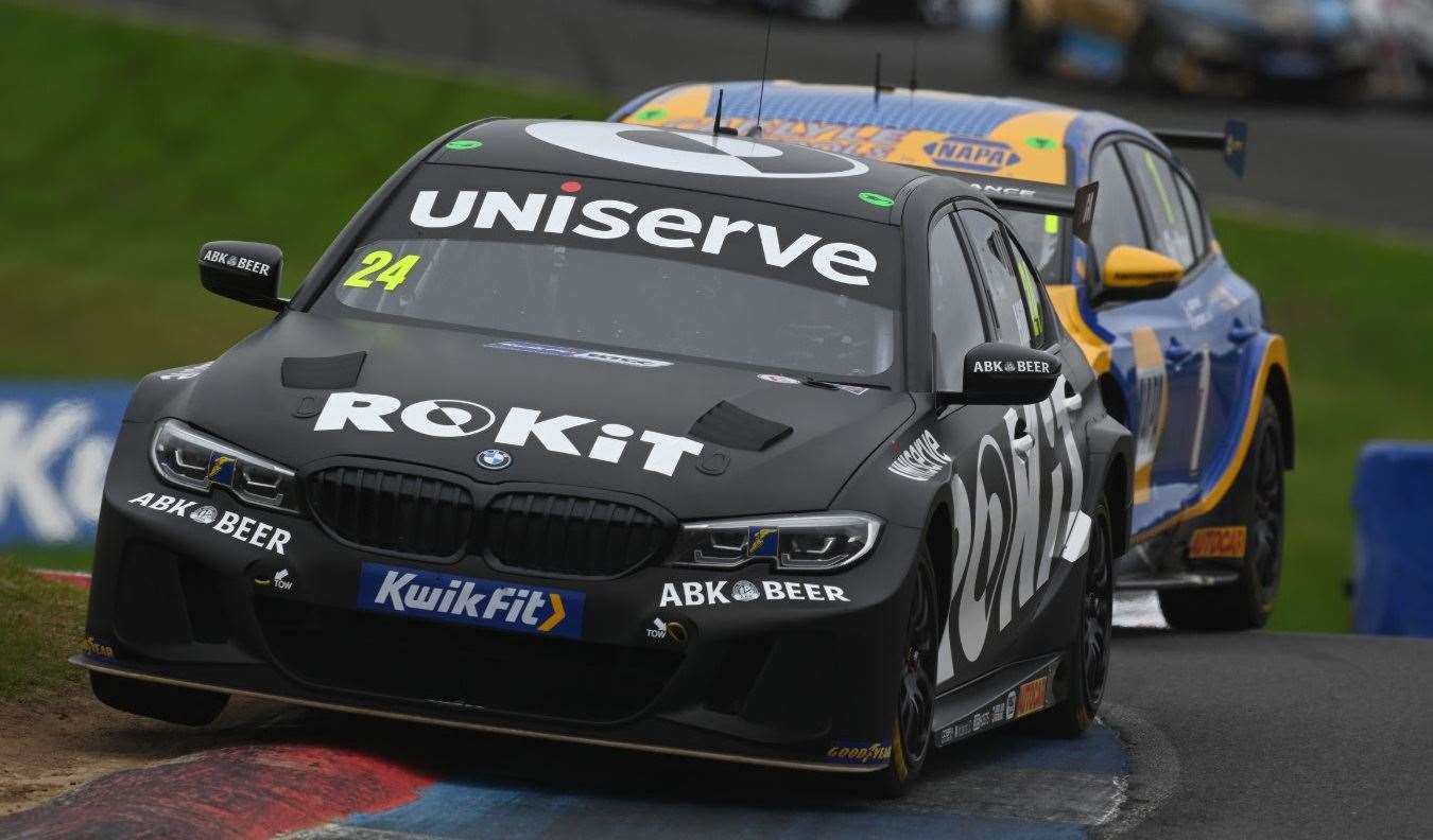 Jake Hill was first and second twice at Knockhill in the British Touring Car Championship. Picture: Jakob Ebrey