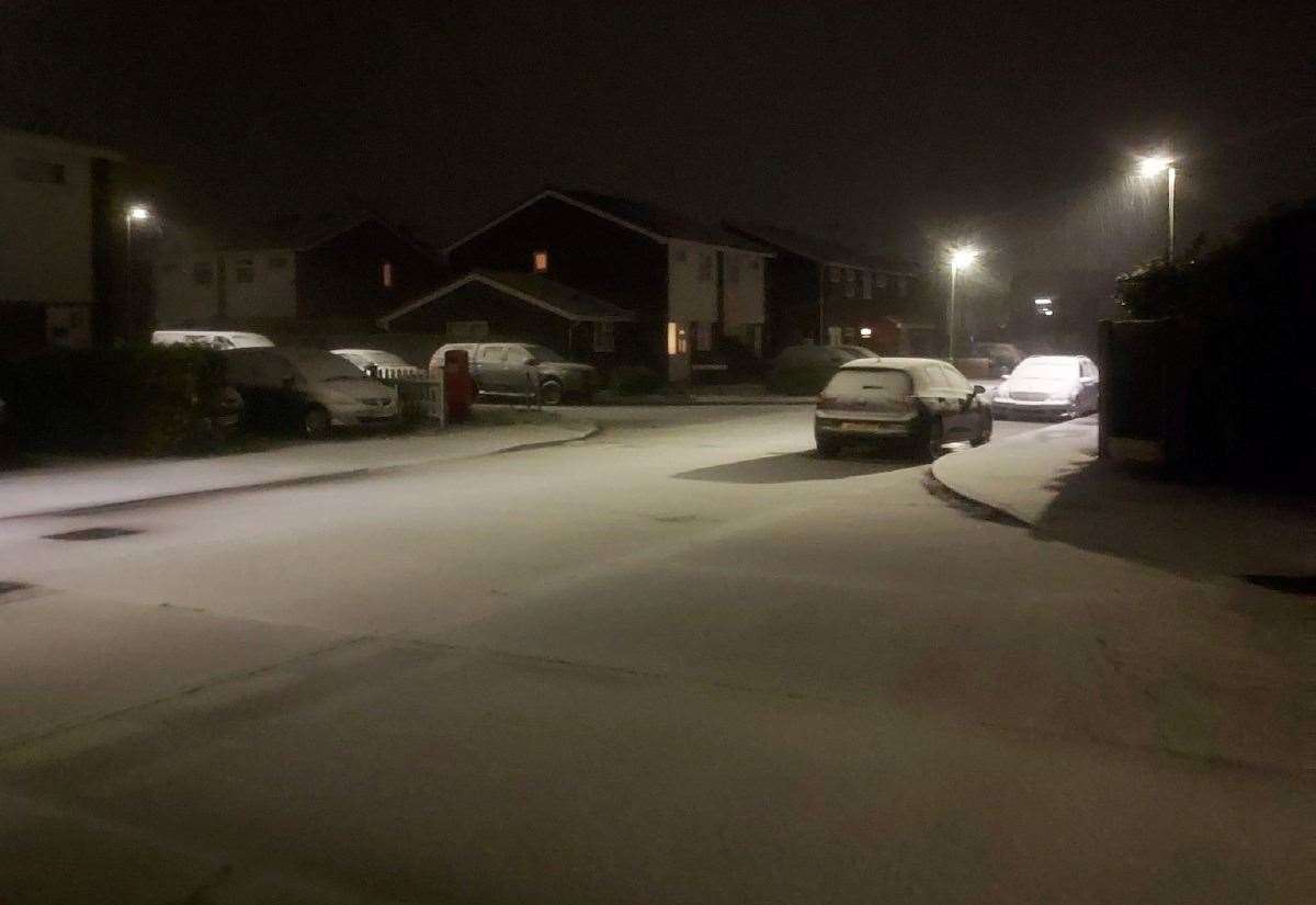 Kent’s first snow flurry this winter shuts A225 Tonbridge Road