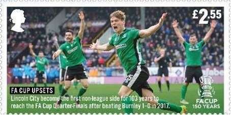 Lincoln City reached the quarter-finals in 2017 (Royal Mail/PA)