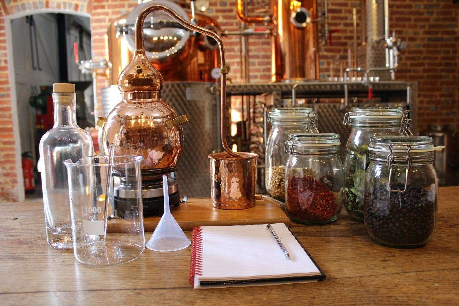 The distillery was started in 2015 and produces a range of spirits