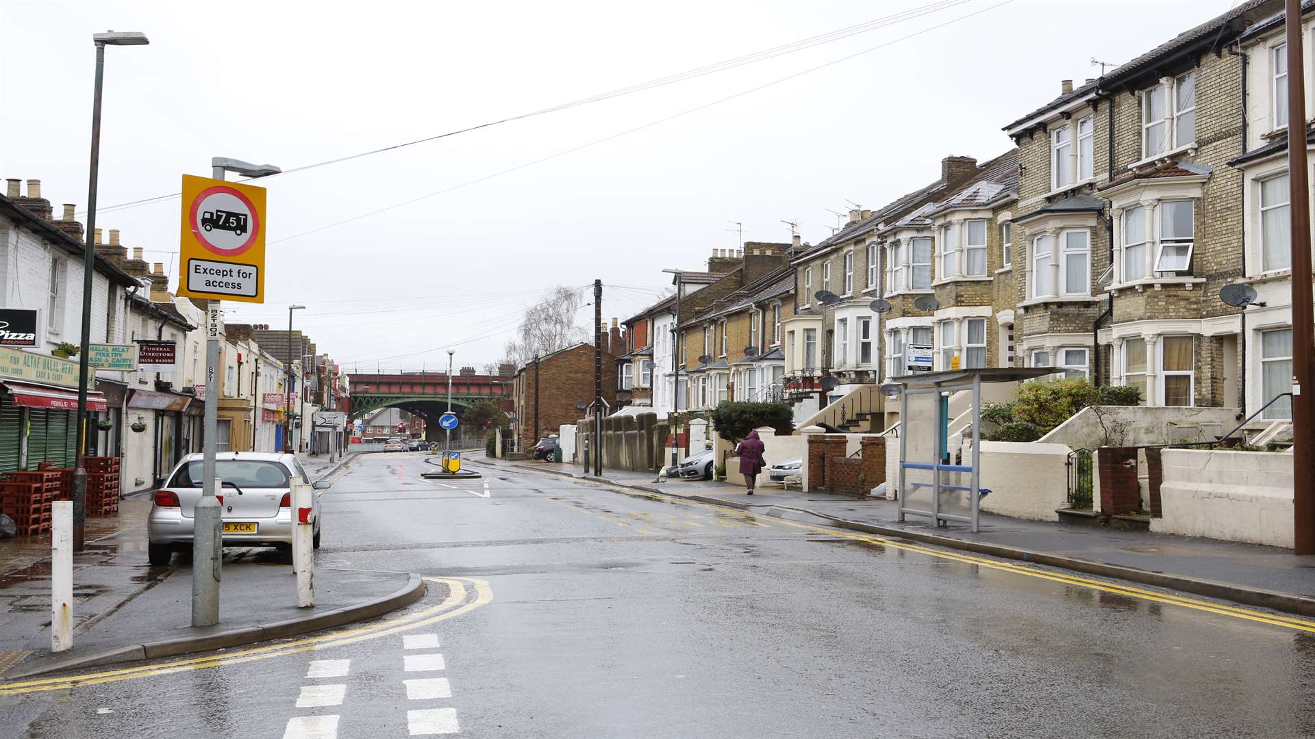 The man was killed when he was struck by a car in Luton Road.