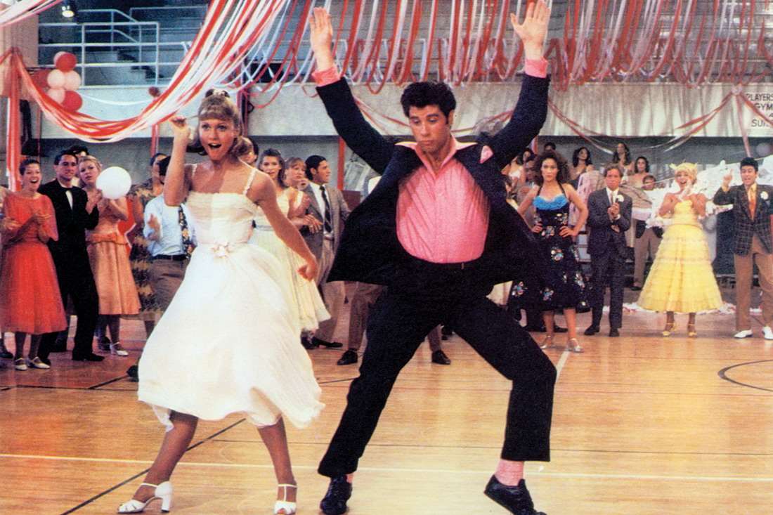 Olivia Newton-John and John Travolta in Grease