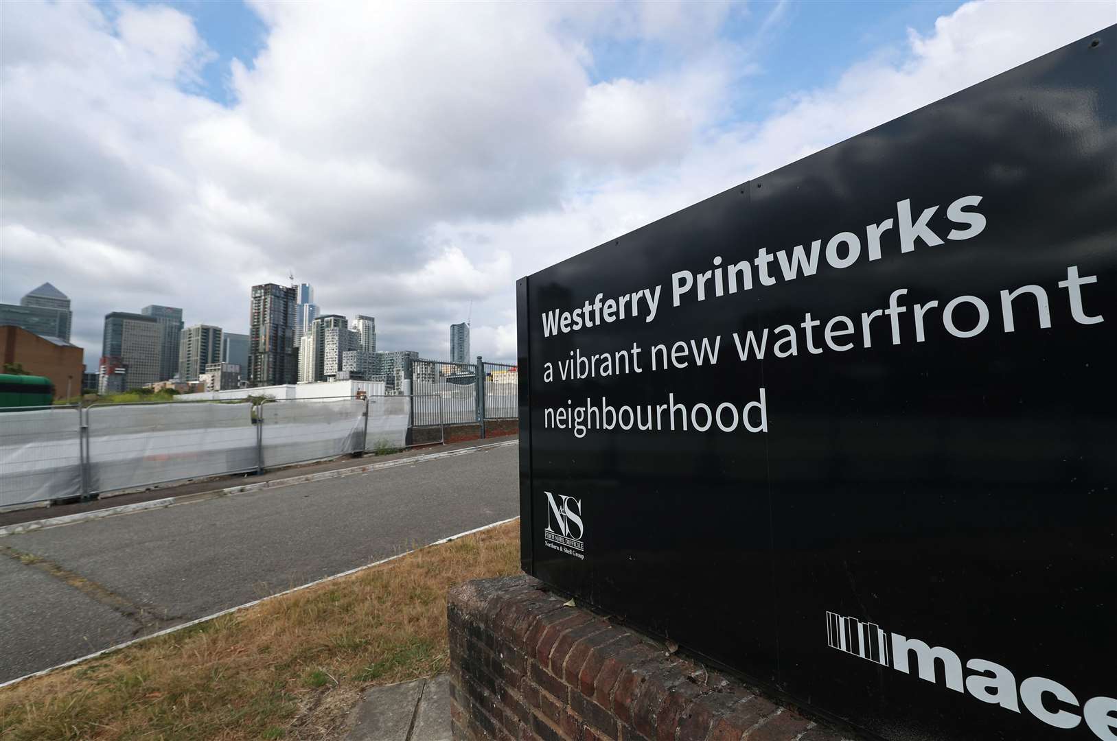 The Westferry Printworks site on the Isle of Dogs, east London (Yui Mok/PA)